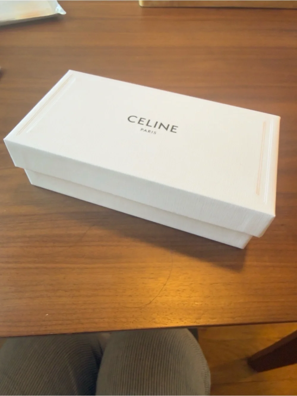 Celine White Presentation Box with Black Interior